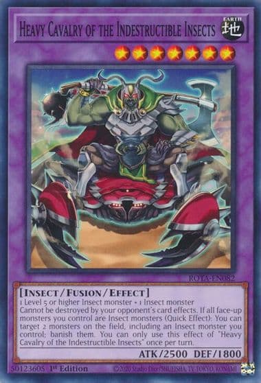 Heavy Cavalry of the Indestructible Insects Rage of the Abyss Yu-Gi-Oh! card