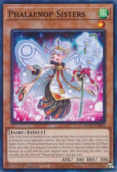 Phalaenop Sisters Rage of the Abyss Yu-Gi-Oh! card