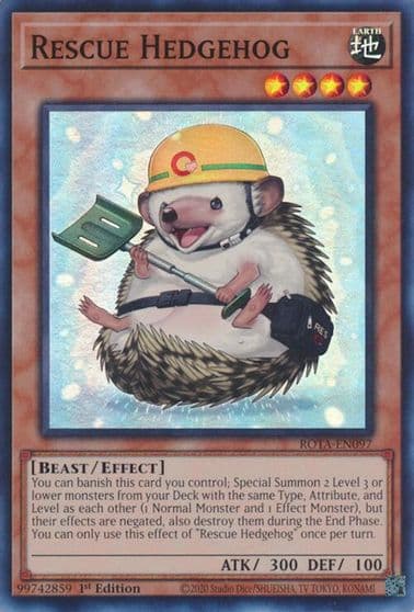Rescue Hedgehog Rage of the Abyss Yu-Gi-Oh! card