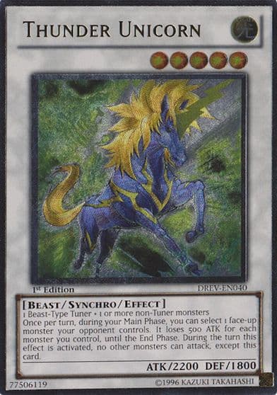 Thunder Unicorn UTR Duelist Revolution Yu-Gi-Oh! card