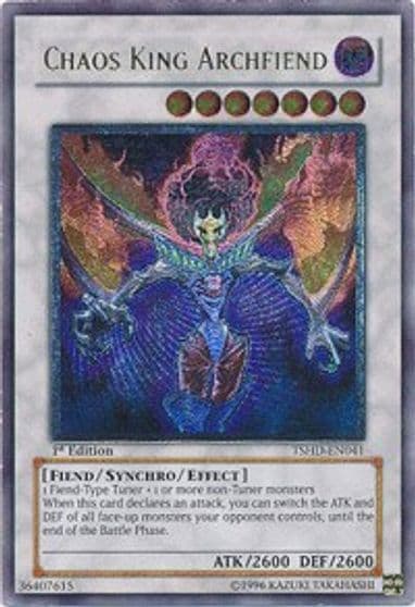 Chaos King Archfiend UTR The Shining Darkness Yu-Gi-Oh! card
