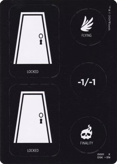 Punch Card Token 1 2 Duskmourn: House of Horror Magic card