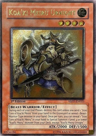 Koaki Meiru Urnight UTR Absolute Powerforce Yu-Gi-Oh! card