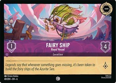 Fairy Ship Royal Vessel Azurite Sea Lorcana card