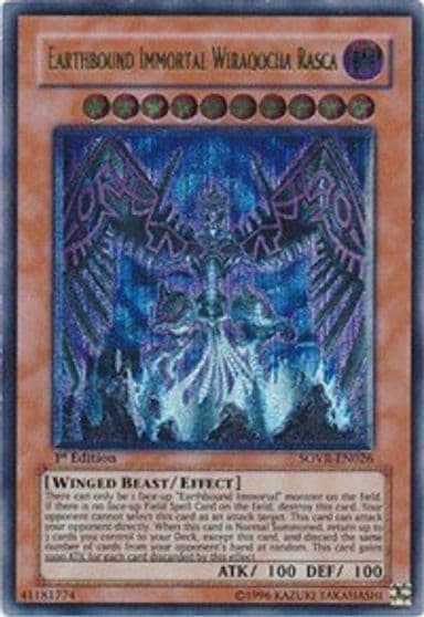 Earthbound Immortal Wiraqocha Rasca UTR Stardust Overdrive Yu-Gi-Oh! card