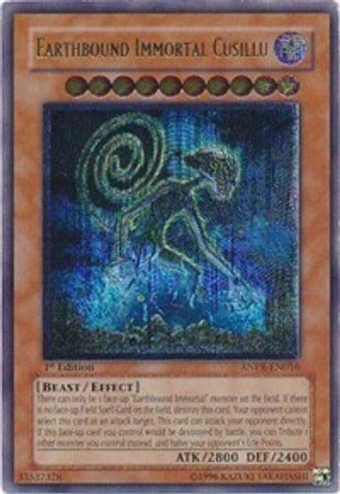 Earthbound Immortal Cusillu UTR Ancient Prophecy Yu-Gi-Oh! card