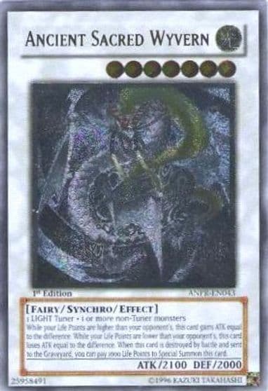 Ancient Sacred Wyvern UTR Ancient Prophecy Yu-Gi-Oh! card