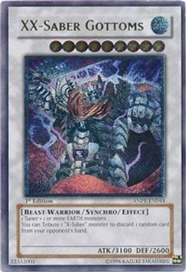 XX Saber Gottoms UTR Ancient Prophecy Yu-Gi-Oh! card