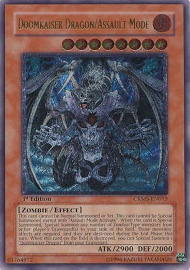 Doomkaiser Dragon Assault Mode UTR Crimson Crisis Yu-Gi-Oh! card