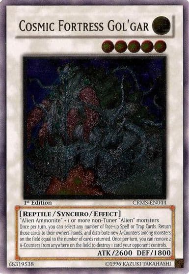 Cosmic Fortress GolGar UTR Crimson Crisis Yu-Gi-Oh! card
