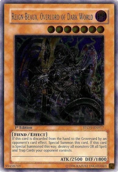 Reign Beaux Overlord of Dark World UTR Strike of Neos Yu-Gi-Oh! card