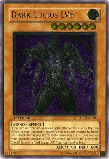 Dark Lucius LV6 UTR Cyberdark Impact Yu-Gi-Oh! card