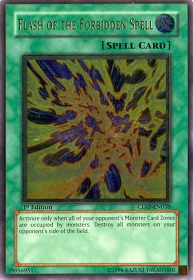 Flash of the Forbidden Spell UTR Cyberdark Impact Yu-Gi-Oh! card