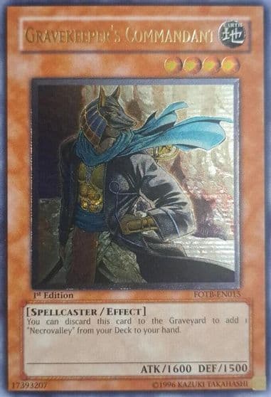 Gravekeepers Commandant UTR Force of the Breaker Yu-Gi-Oh! card