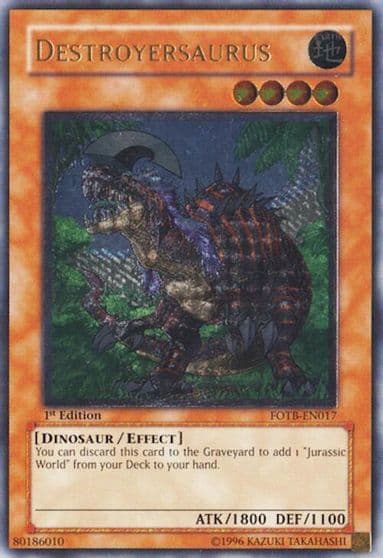 Destroyersaurus UTR Force of the Breaker Yu-Gi-Oh! card