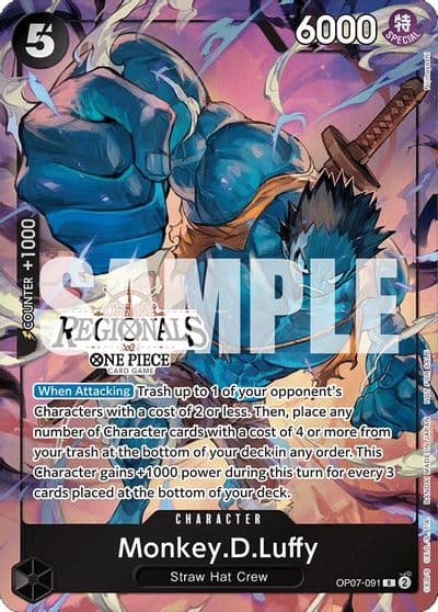 MonkeyDLuffy 091 Offline Regional 2024 Vol 3 One Piece Promotion Cards One Piece card