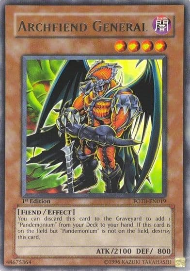 Archfiend General UTR Force of the Breaker Yu-Gi-Oh! card