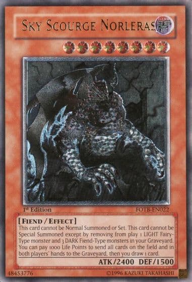 Sky Scourge Norleras UTR Force of the Breaker Yu-Gi-Oh! card
