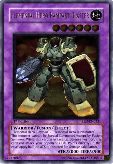 Elemental Hero Rampart Blaster UTR Elemental Energy Yu-Gi-Oh! card