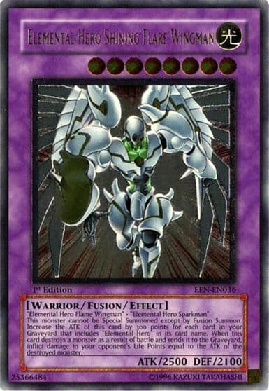 Elemental Hero Shining Flare Wingman UTR Elemental Energy Yu-Gi-Oh! card