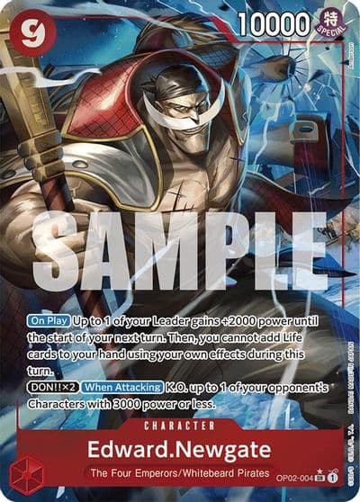 EdwardNewgate OP02 004 Alternate Art Premium Booster -The Best- One Piece card