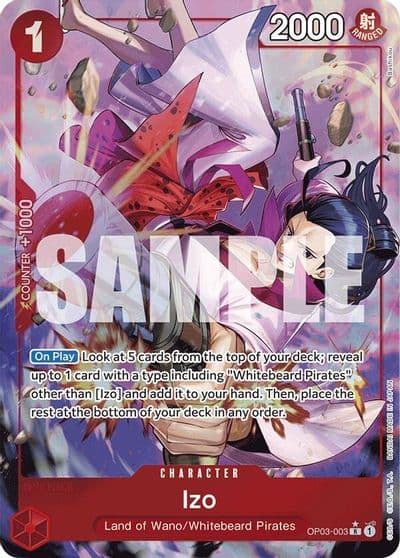 Izo OP03 003 Alternate Art Premium Booster -The Best- One Piece card