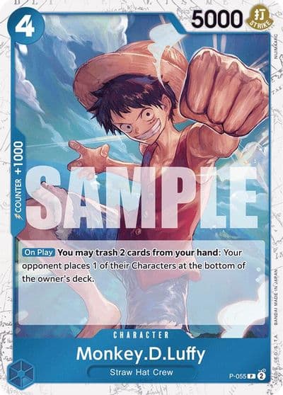 MonkeyDLuffy P 055 Jolly Roger Foil Premium Booster -The Best- One Piece card