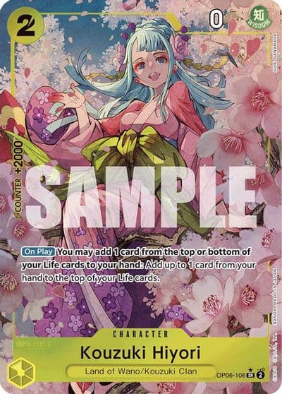 Kouzuki Hiyori Alternate Art Premium Booster -The Best- One Piece card