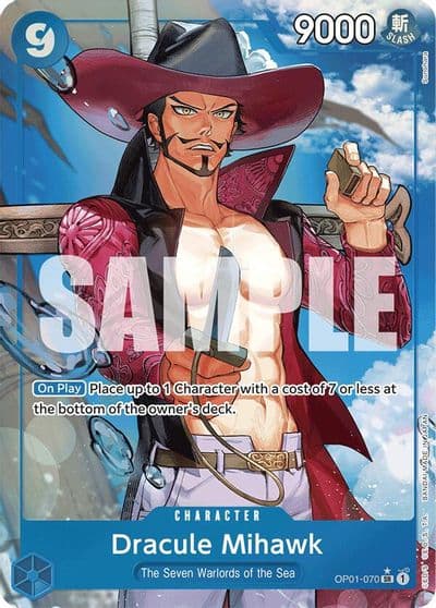 Dracule Mihawk OP01 070 Alternate Art Premium Booster -The Best- One Piece card