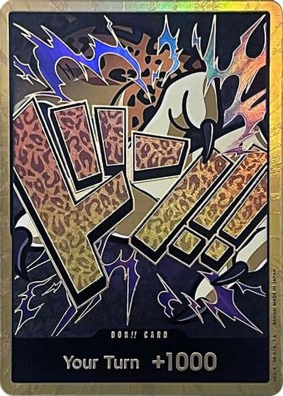 DON Card Rob Lucci Gold Premium Booster -The Best- One Piece card