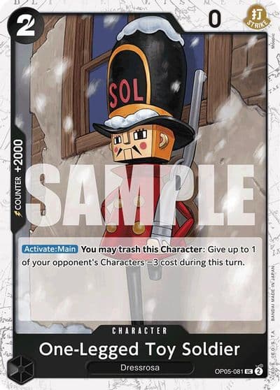 One Legged Toy Soldier Jolly Roger Foil Premium Booster -The Best- One Piece card