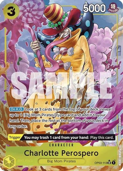 Charlotte Perospero Alternate Art Premium Booster -The Best- One Piece card