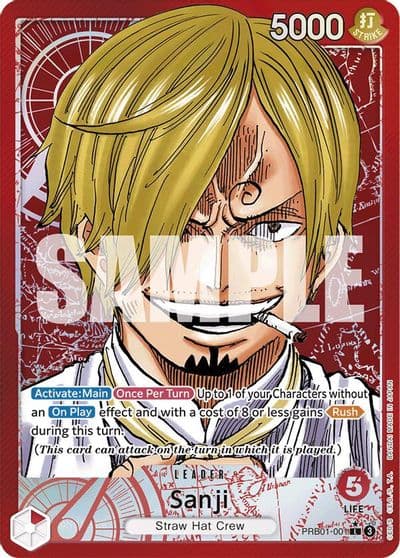 Sanji PRB01 001 Alternate Art Premium Booster -The Best- One Piece card