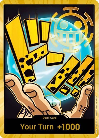 DON Card Trafalgar Law Gold Premium Booster -The Best- One Piece card
