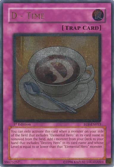 D Time UTR Enemy of Justice Yu-Gi-Oh! card