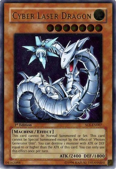 Cyber Laser Dragon UTR Shadow of Infinity Yu-Gi-Oh! card