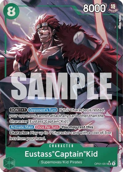 EustassCaptainKid OP01 051 Alternate Art Premium Booster -The Best- One Piece card
