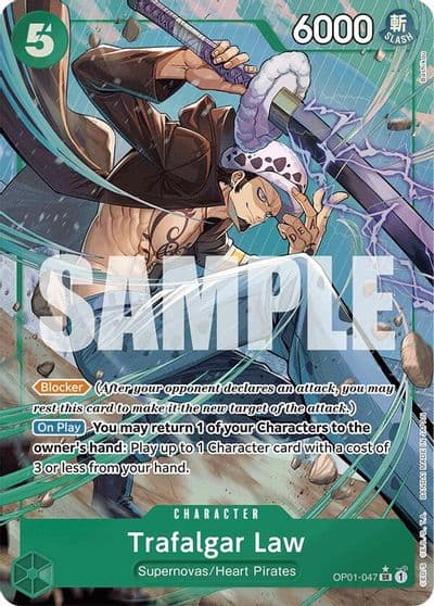 Trafalgar Law OP01 047 Alternate Art Premium Booster -The Best- One Piece card