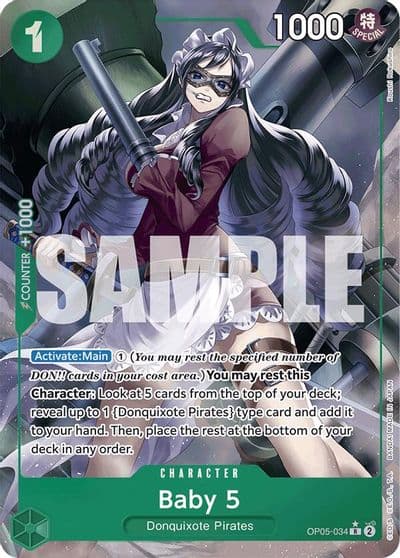 Baby 5 OP05 034 Full Art Premium Booster -The Best- One Piece card