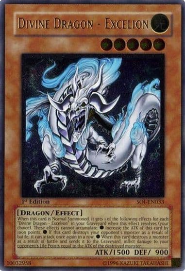 Divine Dragon Excelion UTR Shadow of Infinity Yu-Gi-Oh! card