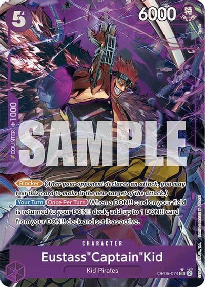 EustassCaptainKid OP05 074 Alternate Art Premium Booster -The Best- One Piece card