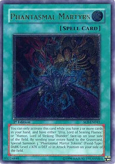 Phantasmal Martyrs UTR Shadow of Infinity Yu-Gi-Oh! card