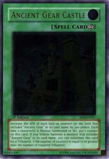 Ancient Gear Castle UTR Shadow of Infinity Yu-Gi-Oh! card