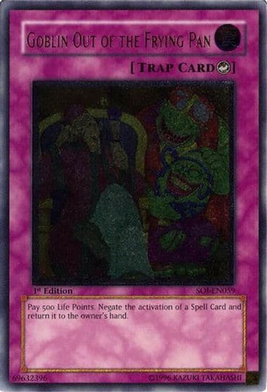 Goblin Out of the Frying Pan UTR Shadow of Infinity Yu-Gi-Oh! card