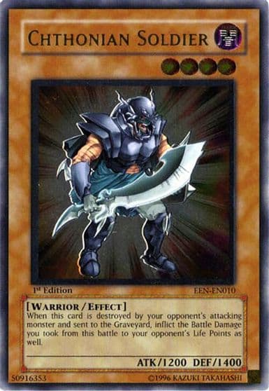 Chthonian Soldier UTR Elemental Energy Yu-Gi-Oh! card
