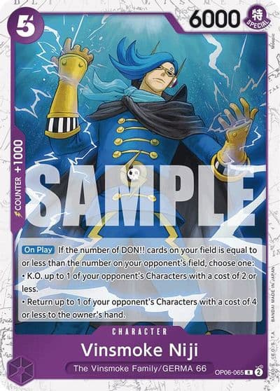 Vinsmoke Niji OP06 065 Jolly Roger Foil Premium Booster -The Best- One Piece card