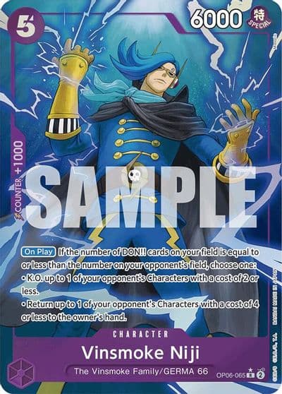 Vinsmoke Niji OP06 065 Full Art Premium Booster -The Best- One Piece card