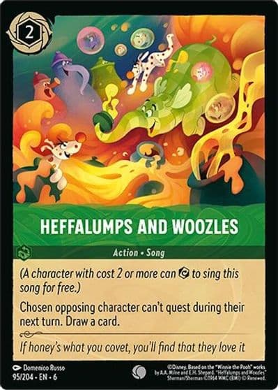 Heffalumps and Woozles Azurite Sea Lorcana card