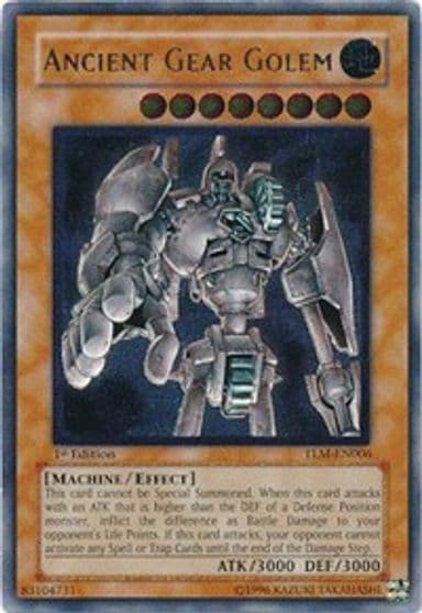 Ancient Gear Golem UTR The Lost Millennium Yu-Gi-Oh! card