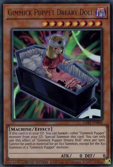 Gimmick Puppet Dreary Doll The Lost Art Promotion Yu-Gi-Oh! card